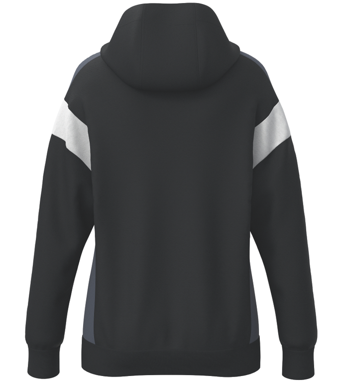 Teamline Celebrate 125 - Træningstrøje med lang lynlås og hætte - Sort&/grå