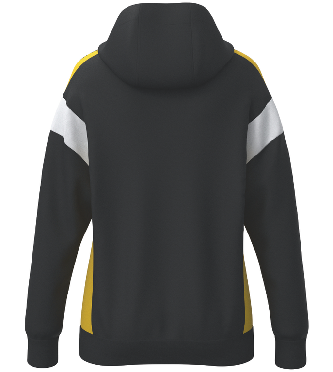 Teamline Celebrate 125 - Træningstrøje med lang lynlås og hætte - Sort/gul