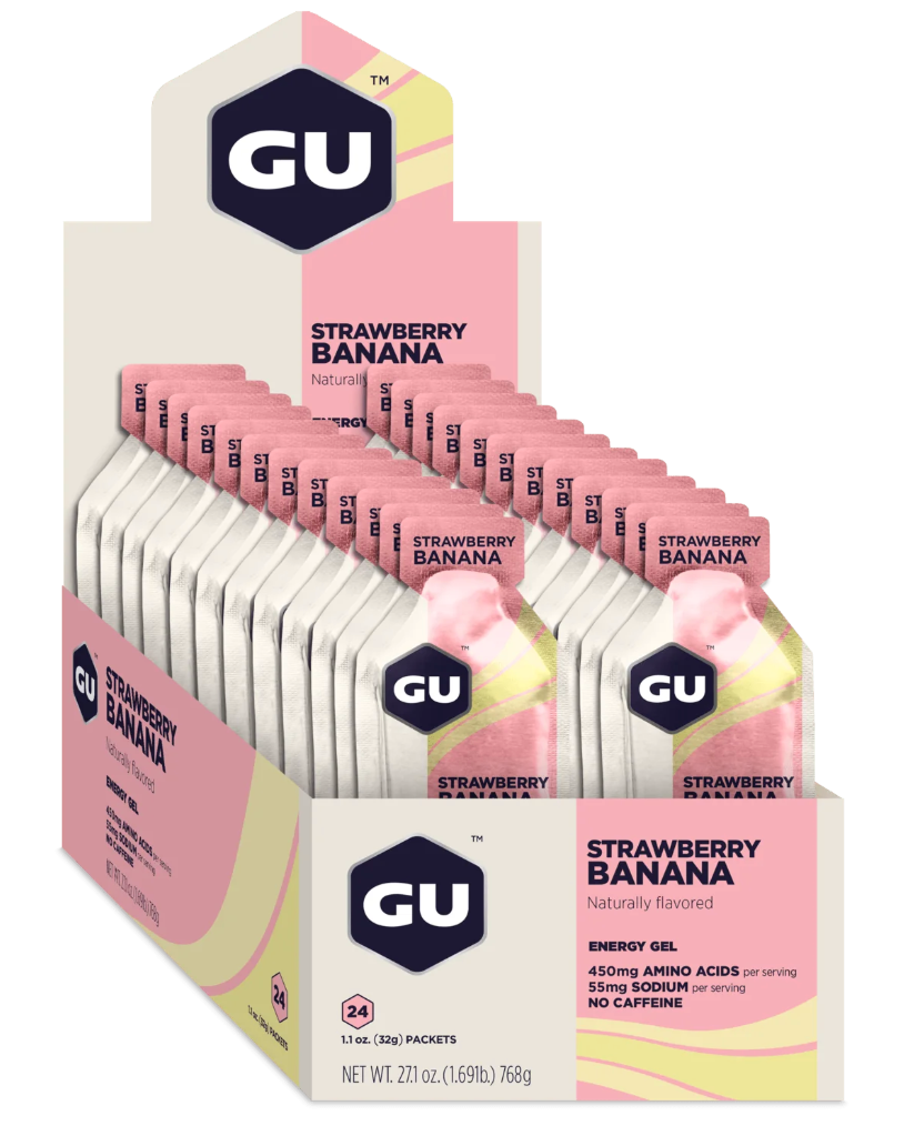 12 stk. GU Energy Energi Gel 32g med Jordbær-Banan smag
