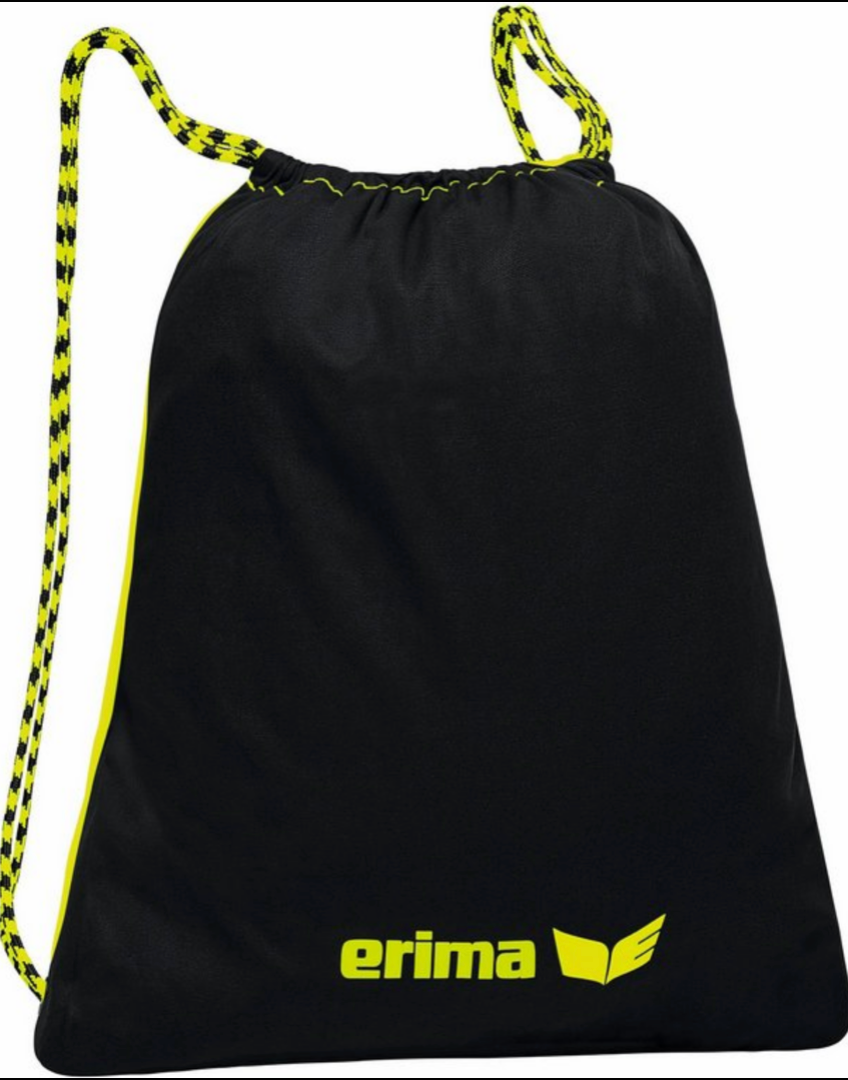 Gym bag - 2 farvet boldpose SORT/NEON GUL
