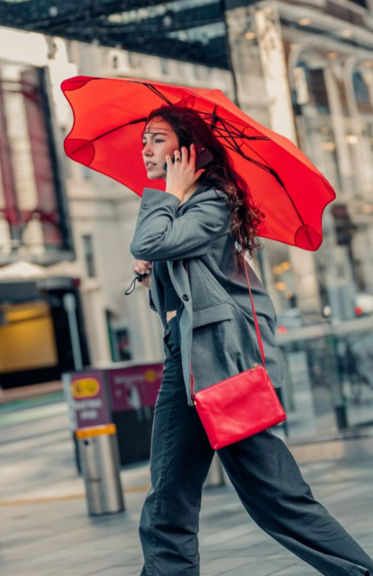 BLUNT Metro. Luksus paraply til håndtasken med 100 cm skærm - rød
