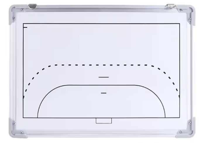 Taktiktavle til Håndbold – 45 x 30 cm. Magnetisk & dobbeltsidet