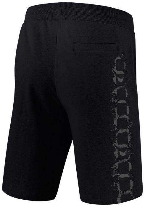 Trendy Sweatshorts med grafisk tryk og stiklommer i siden