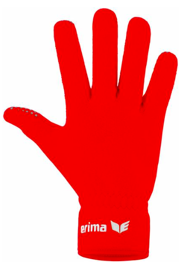 Fleecehandske rød. Rester i størrelserne fra Str. 4-9