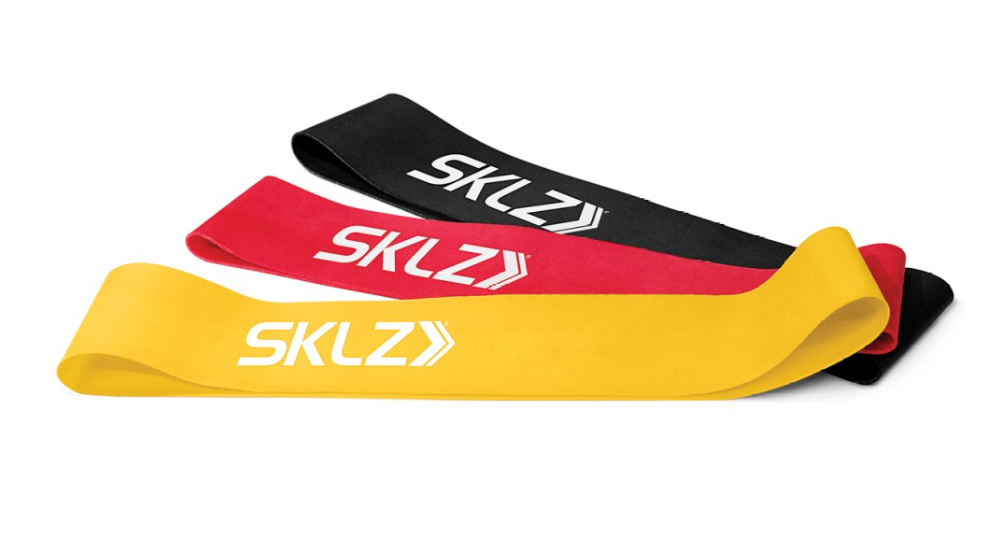 TRÆN STYRKE I BENENE - Pakke med 3 stk. SKLZ Mini Bands - Light, Medium og Heavy styrke