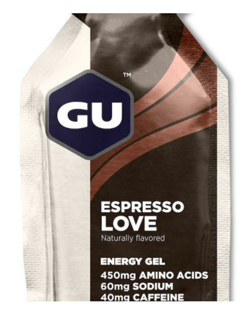 1 stk. GU Energy Gel Espresso Love Box (24x32g) | Energi geler med koffein