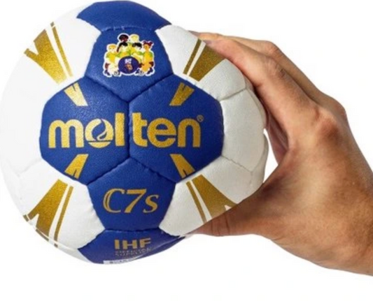 Molten Håndbold 1350 C7s STREET Str. 0 – Blå/Hvid Skumbold til Udendørs Leg