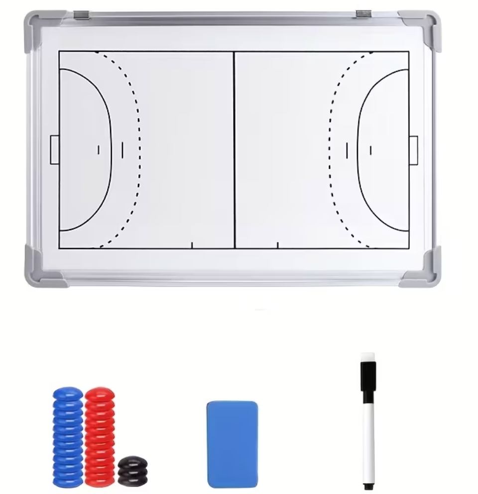 Taktiktavle til Håndbold – 45 x 30 cm. Magnetisk & dobbeltsidet