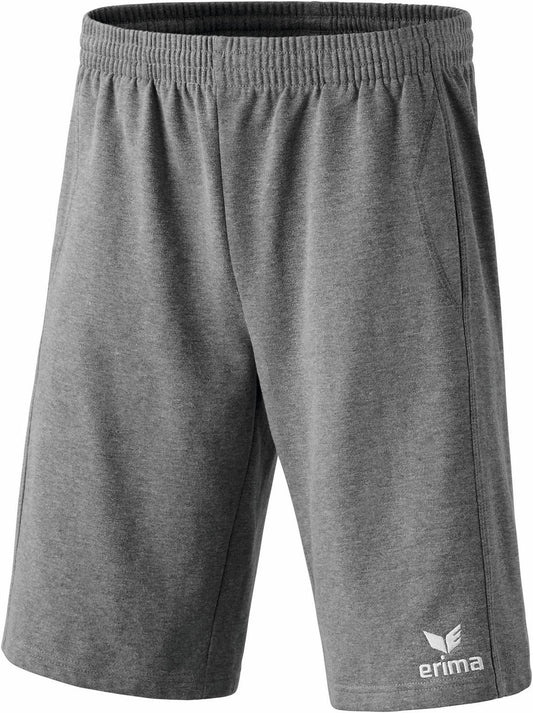 Trendy Sweatshorts med grafisk tryk og stiklommer i siden