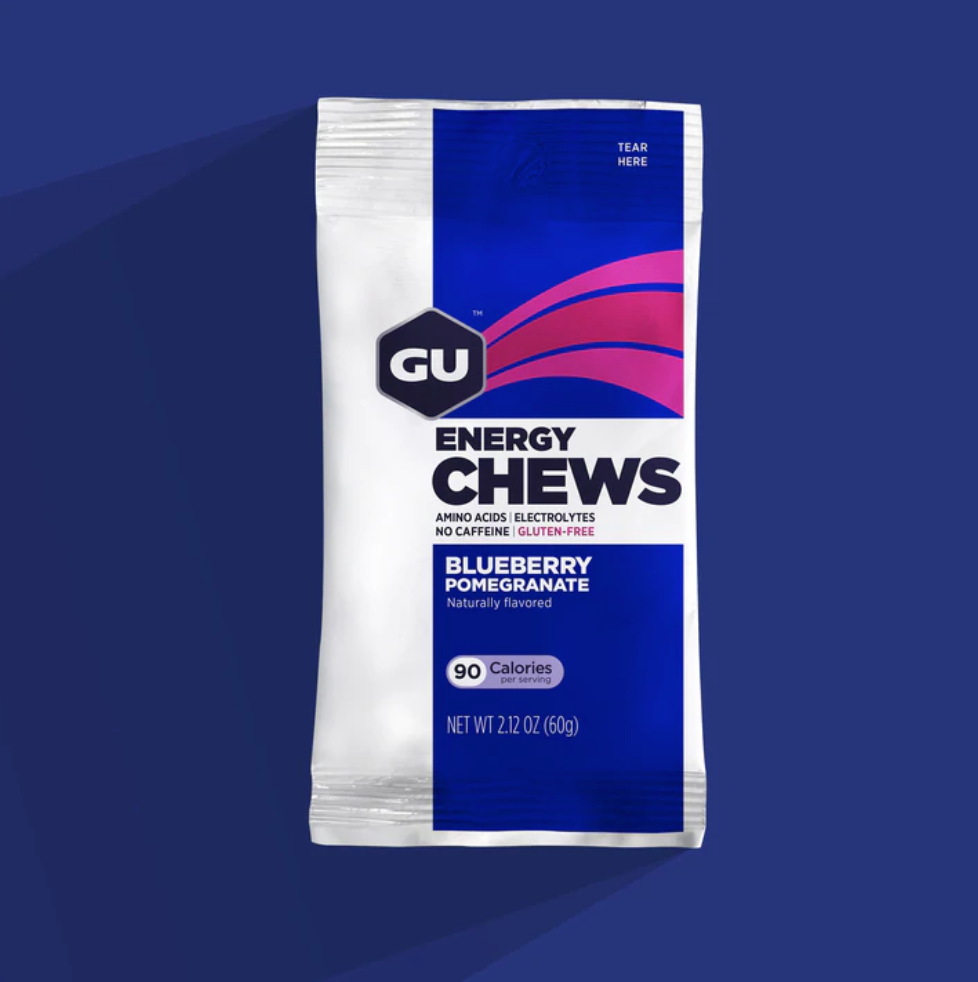 12 pack GU Energy Labs Chews - BLÅBÆR GRANATÆBLE