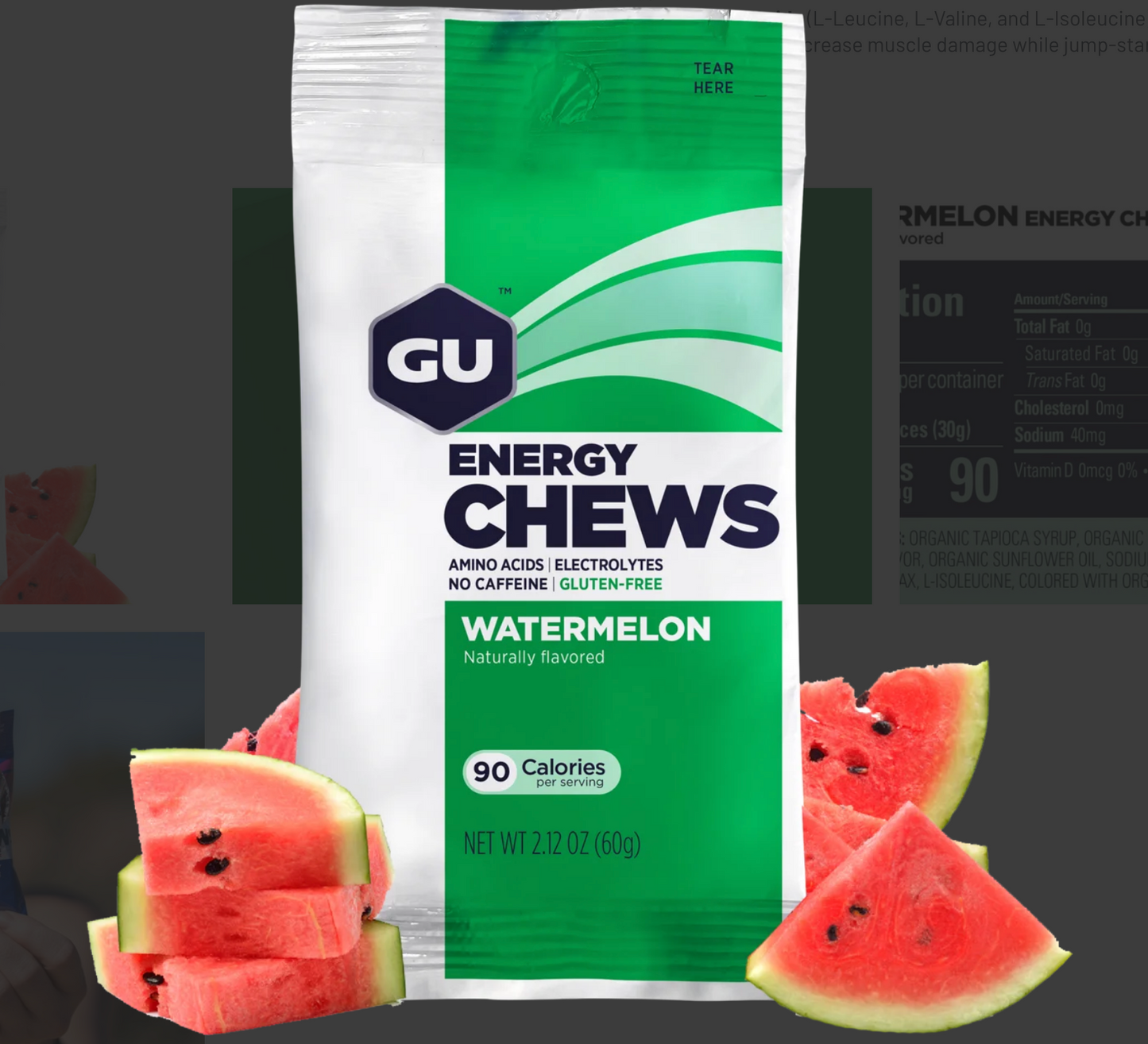 GU Energy Labs Chews - Watermelon