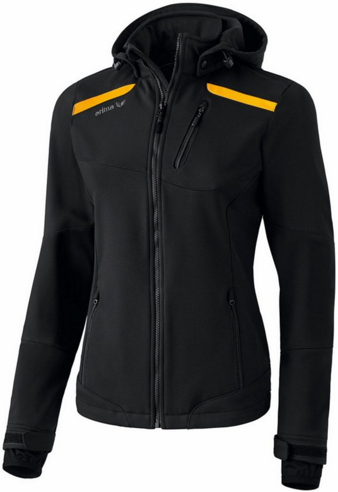 Outlet størrelse 36 - Softshelljakke - Sporty jakke med aftagelig hætte
